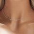 Simple Choker Necklace for Women 925 Sterling Silver Dainty Satellite Bead Pendant Clavicle Chain Minimalist Mother‘s Day Graduation Jewelry Gift ...