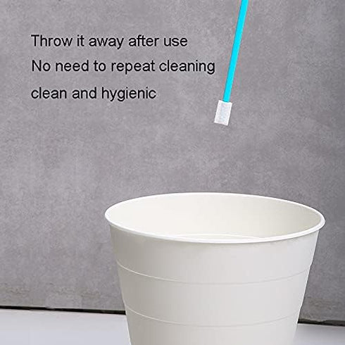 30PCS Disposable Crevice Cleaning Brush tool kit, Disposable Toilet Brush, Disposable toilet seat cleaner tool (Color Mixing)...