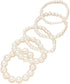 YangQian Layered Pearl Stretch Bracelets Set for Women Stackable Bracelets for Girls Multi Layer costume Pearl Bracelet Wedding Bracelets for Brid...