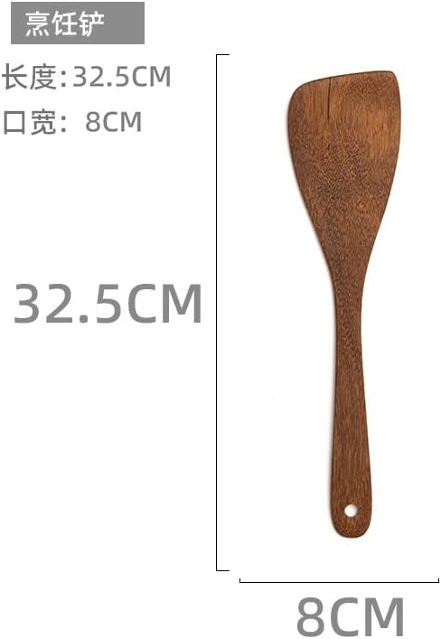 Wooden Spatulas for cooking - Set of 2 12.8 Inch 12 Inch Versatile Utensils, Wooden Spoons, Anti Scratch Non Stick Cookware, Eco Friendly, Wooden ...