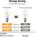 C7 Edison 1.5W Equivalent to 15 Watt Incandescent LED Filament Mini Night Light Bulbs - E12 Candelabra Base 2700K Warm White for Home Decorate 150...