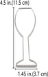 LILIAO Champagne Glass Cookie Cutter Wedding Fondant Biscuit Cutter - 1.5 x 4.5 inches - Stainless Steel...