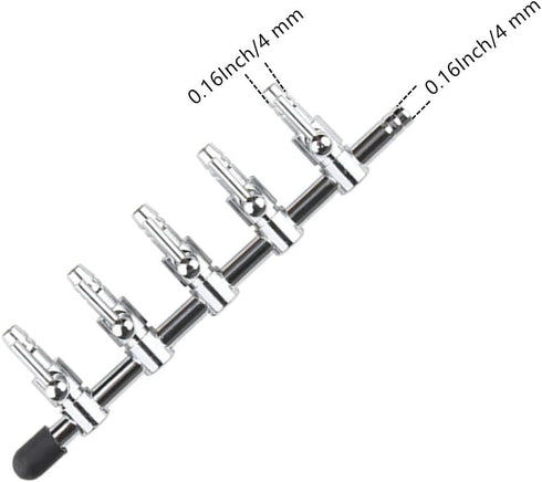 Aquarium Fish Tank Air Flow Control Lever Pump 5 Way Inline Manifold Air Flow Pump Tubing Splitter Lever Control Valve 3-Pack...