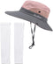 Womens Ponytail UV Protection Sun Hat Mesh Bucket Hat Outdoor Foldable Wide Brim Beach Summer Fishing Hat...