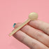 3Pcs Round Metal Cosmetic Spoon Spatulas Makeup Spatula Eye Cream Spoon Beauty Scoop Mini Spoon Makeup Beauty Spoons Mini Cosmetic Skincare Spatul...