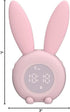 KDtech Kids Alarm Clock with Night Light 6 Ringtones, Cute Pink Bunny Digital Alarm Clock for Kids, Touch Control and Rechargeable Sleep Trainer C...