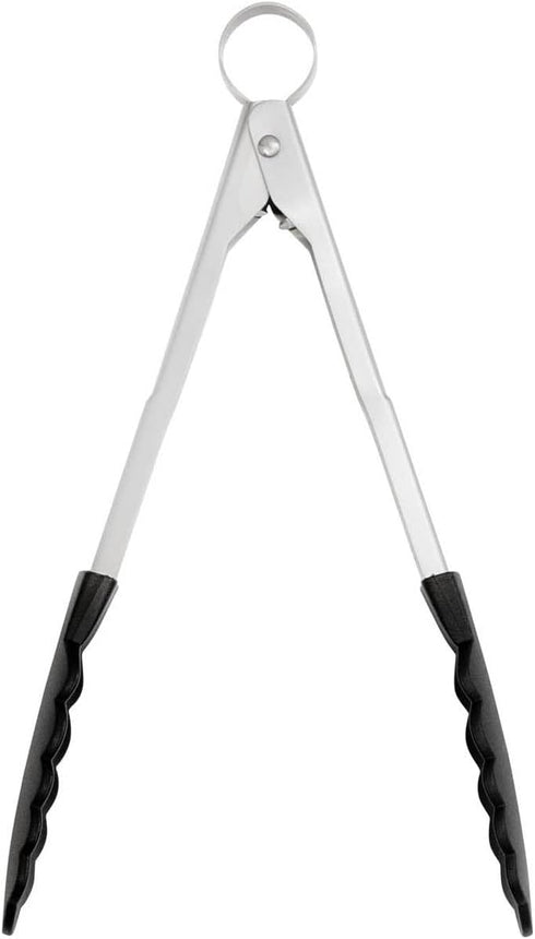 Cuisipro 12" Non stick Locking Tongs, gray and black...