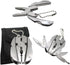Mini Keychain Set - 6-in-1 Multitool Plier, Adjustable Wrench & Carry Case - Multifunctional All In One - Wire Strippers, Phillips Screwdriver, Kn...
