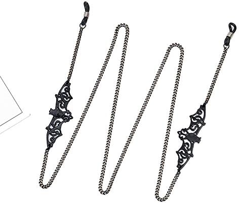 Black Bat Glasses Chain for Women Men Kawaii Eyeglasses Chain Holder Strap Cord for Sunglasses Eyewear (black bat)...