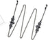 Black Bat Glasses Chain for Women Men Kawaii Eyeglasses Chain Holder Strap Cord for Sunglasses Eyewear (black bat)...