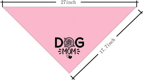 Dog Bandana, Dog Bandana, Dog Scarf Classical Pink Printing, Dog Scarf Accessories, Dog Bandana Pet Scarf, Christmas Birthday Thanksgiving Dog Mom...