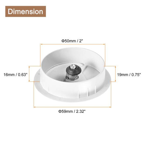 4 Pack Office Desk Grommet 2'' Round Cable Hole Caps Cover Organizer Stopper Cord Hider Buckle for Computer Desk Executive Standing Table Desktop ...