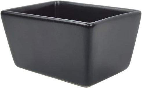 Sizikato Matte Black Porcelain Sugar Packet Holder Tea Bag Bowl, 5 Oz...