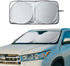 Enovoe Car Sunshades for Windshield with Bonus Drawstring Pouch Bag with Woven Logo. Premium 230T Reflective Material Blocks Heat. Windshield Cove...