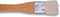 Yasutomo Hake Flat Wash Brush with Metal Ferrule, Sheep Hair Bristles, 1 inch (BFC1)...