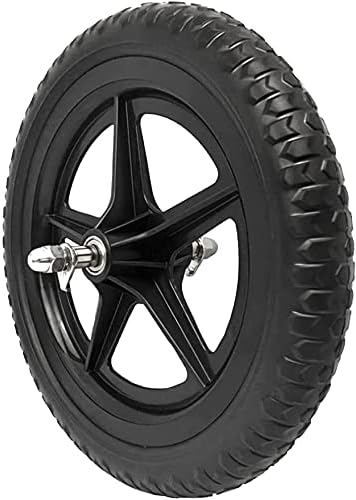 12 Inch Balance Bike Replacement Wheel, EVA Foam Balance Bike Wheel Compatible with Strider, Black...