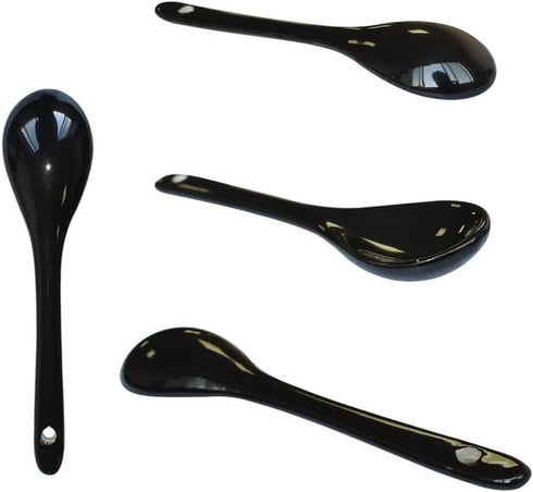 3 Pcs of each 8 Color Porcelain Egg Spoons Ceramic Spoons 5 inch Coffee Dessert Yogurt Tea Milky Tea...