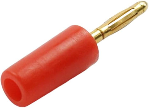 2mm Banana Plugs for Speaker Wire,Gold Plated Musical Speaker Cable Wire Pin Jack Test Probes Connectors for Amplifier,10Pcs Red...