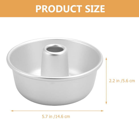 ABOOFAN Aluminum Chiffon Cake Baking Pan Aluminum Angel Food Cake Pan Round Cake Pan with Removable Bottoms Kitchen Bakeware...