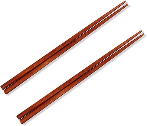 Ecloud Shop Wooden Chopsticks Spoon Set Korean Dinnerware Reusable Long Handle Spoons Chopsticks for Home Kitchen Restaurant (4 Sets)...