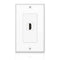 TNP HDMI Wall Plate (1 Port, White) HDMI Face Plate Socket Insert Jack Outlet Panel Mount Support 4K 60Hz HDR ARC/eARC Full HD 3D Ethernet High Sp...