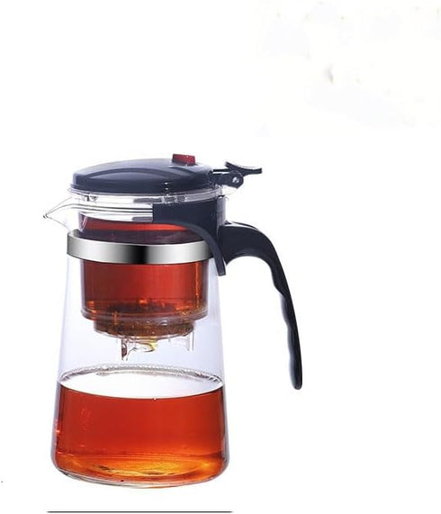 500ML Glass Teapot with Detachable Infuser Filter Teapot for Loose Leaf Tea...