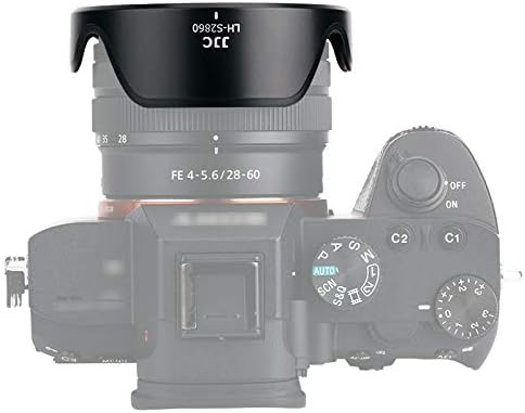 JJC Reversible Lens Hood Shade with 40.5mm Filter Adapter for Sony FE 28-60mm F4-5.6 SEL2860 on A7CII ZV-E1 A7C A7III A7RII & E PZ 16-50mm F3.5-5....