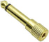 1/4 Mono to 1/8 Mono Adapter, 6.35mm TS Male Plug to 3.5mm Female (Mono to Mono) Audio Adaptor Audio Connector Golden - (5 Pcs)...