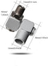 Air Tool Swivel Fitting 4Pcs 1/4 Inch NPT Industrial Swivel 360 Degree Swivel Air Hose Connector Portable Air Tool Adapter...