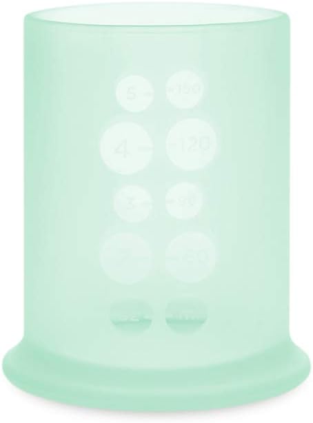 Olababy Silicone Training Cup | Water Drinking Cup For Babies | 6+ Mo Infant To 12-18 Months Toddler | Transition To Sippy Cup For Kids & Smoothie...