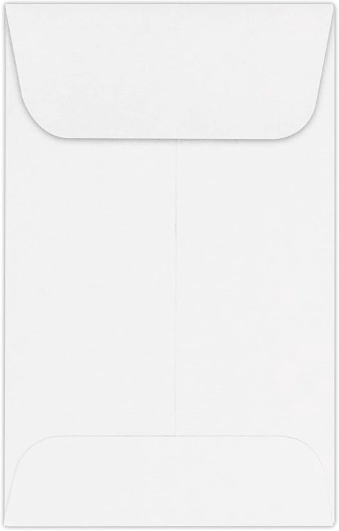 LUXPaper #1 Coin Envelopes | 2 1/4" x 3 1/2" | Bright White | 24lb. Text | 250 Qty...