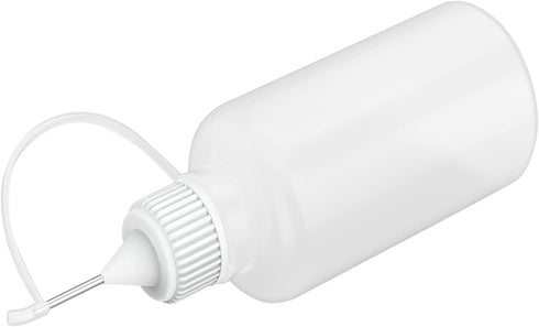 12 Pcs 1 Ounce Needle Tip Glue Bottle 30ml Plastic Dropper Bottles for Small Gluing Projects, Paper Quilling DIY Craft, Acrylic Painting, White Li...