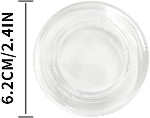 zhuohai 3Pcs Plastic Patio Table Umbrella Hole Ring and Cap Set for Outdoor Glass Garden Beach Yard Table Umbrella Plug (2 Inch, Translucent)...