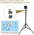 UTEBIT 2 Pack Mini Ball Head with 1/4" Hot Shoe Mount Adapter Max Load 5.5lb 360° Swivel Tripod Ball Head for DSLR Camera Camcorder, Light Bracket...