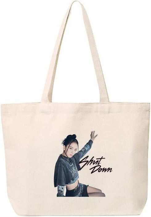 Kpop Merchandise Canvas Shoulder Bag, Hobo Crossbody Handbag Casual Tote for Women Gifts?h?...