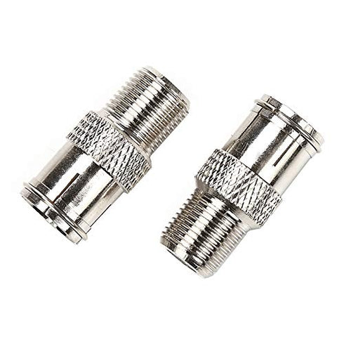 RG6 Compression F Type Connector Quick Push on Coax Cable Adapter Nickel Plated Pack of 5...