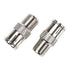 RG6 Compression F Type Connector Quick Push on Coax Cable Adapter Nickel Plated Pack of 5...