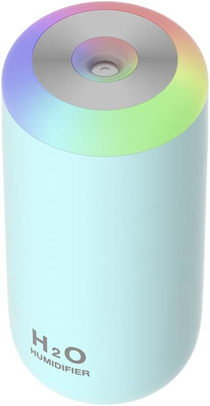 Plant Humidifier, 350ml USB Mini Humidifier for Plants, Small Plant Humidifier with Night Light, Cool Mist Humidifier Baby, Plant Humidifier indoo...