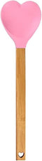Generic Heart shaped silicone spatula – baking,stirring,pastry,kitchen utensil spoon – bamboo handle - meaningful kitchen gift idea – housewarming...