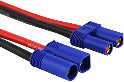 5 Pairs EC5 5.0mm Male Female Banana Connector with 12awg Silicone Wire 10cm RC Hobby Lipo Battery(Pack of 5)...