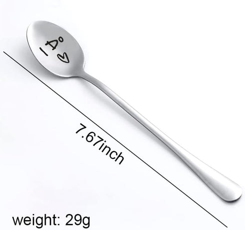Wedding Gifts for Bride and Groom I Do Me too Spoons Engagement Gift for Couples Gifts for Boyfriend Girlfriend Marriage Gifts for Couple Promise ...