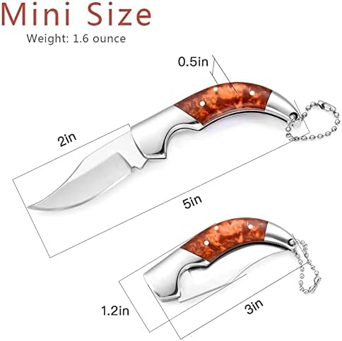 Pocket knife, Small Pocket Knife for Men and Women, Blade Length 2in...