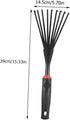 LIOOBO 2pcs 9 Tooth Rake Leaf Rake 9 Root Garden Rake Gardening Rake Garden Rake Gardening Tools Handheld Rake...