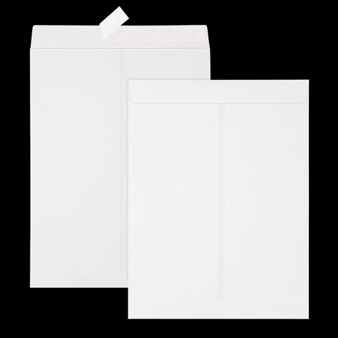 18Pcs 9x12 Catalog Envelopes, White Self Seal Security Envelopes, Manilla Envelopes, Printable White Envelopes, Gummed Closure Document Envelopes ...