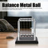 Balance Pendulum Ball, Swinging Balls Physics Science Metal Office Games Desktop Decoration Games Accessories Calm Down Fidgets Kit for Stress Rel...