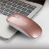 LED Rechargeable Slim Silent Mouse 2.4G Portable USB Optical Office Wireless Mouse (White)...