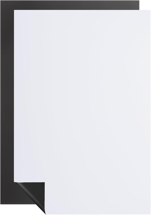 PATIKIL Self Adhesive Dry Erase Board Paper, 2 Pcs 12" x 8" Adhesive Dry Erase Board Sticker Paper Right Angle Peel and Stick Whiteboard for Fridg...