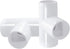 4Pcs 3Way PVC Tee Fittings 3/4", Right Angle Corner Fitting for DIY Building Furniture Greenhouse Shed Pipe Fittings Tent Connection...