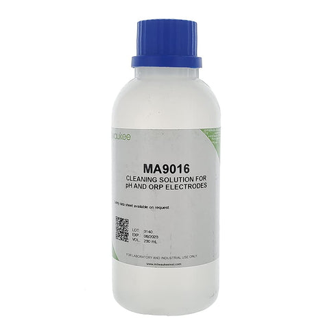 Milwaukee Instruments MA9016 Cleaning Solution for pH/ORP Electrode, 230 mL Volume...