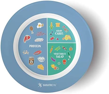 BariatricPal Bariatric Portion Control Plate 2.0 - Blue...